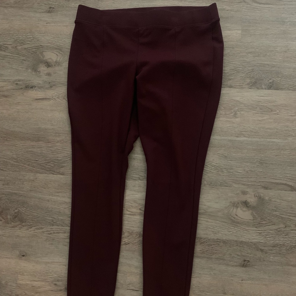 Burgundy Legging Pants